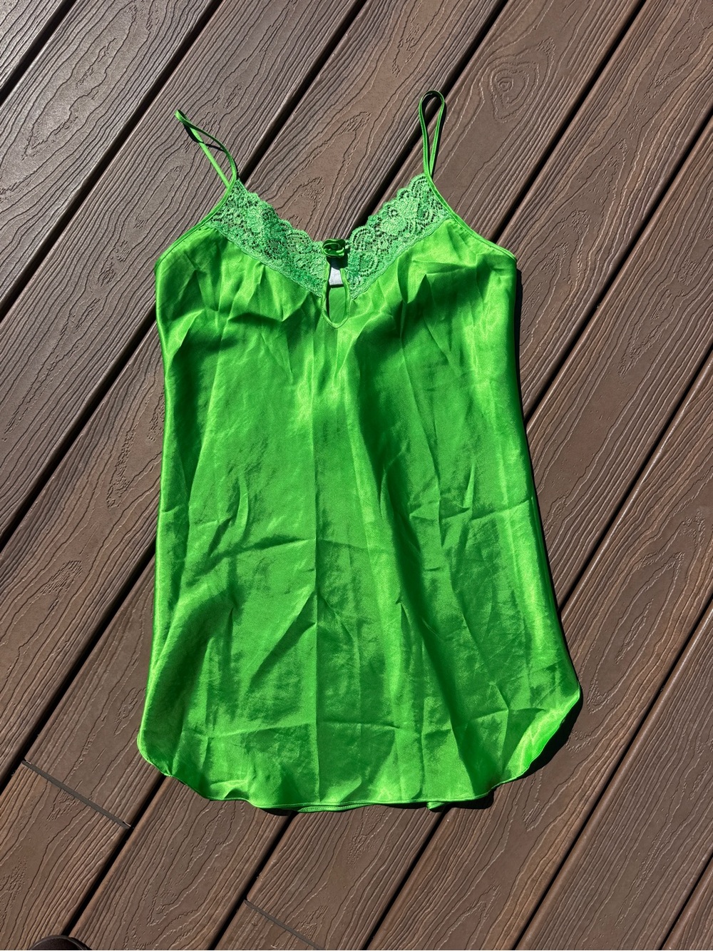 Vintage green slip dress